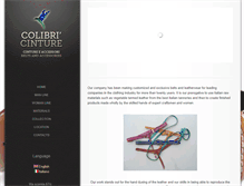 Tablet Screenshot of colibricinture.com